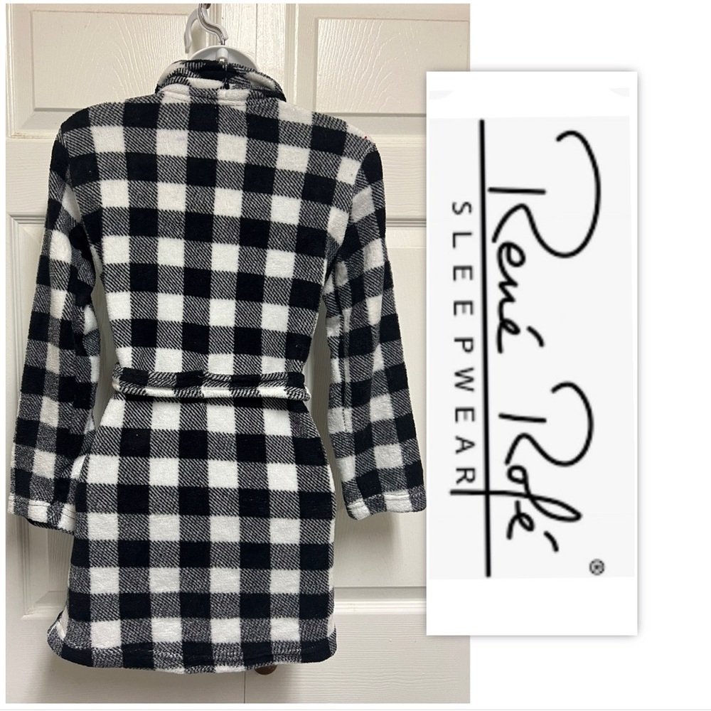 Rene Rofi Girls Mini Checkered Robe - Picture 4 of 9